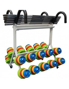 Rack de Discos y Barras Sveltus 1523 20 kits