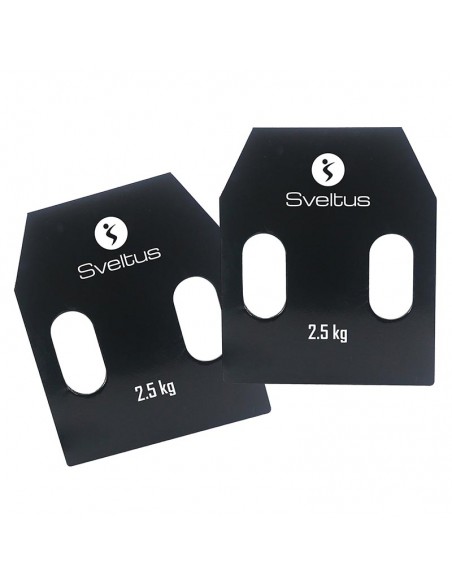 Placa de acero con asas Sveltus 1799-2 2.5kg Par