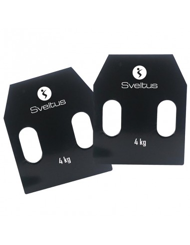 Placa de acero con asas Sveltus 1799-3 4kg Par