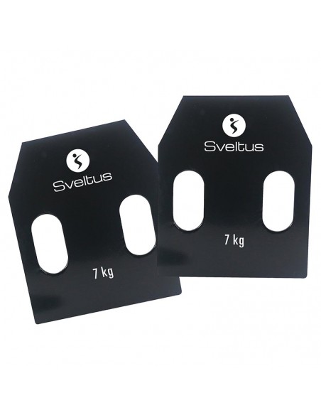 Placa de acero con asas Sveltus 1799-4 7kg Par