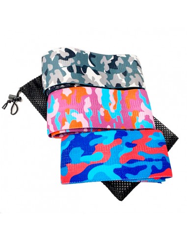 Set Mini Bandas Tela Mets Fitness Camuflaje...