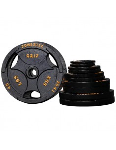 Discos Olimpicos Olympic Plate 255lbs Set Powertec