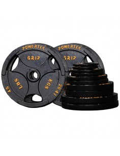 Discos Olimpicos Olympic Plate Super 345lbs Set Powertec