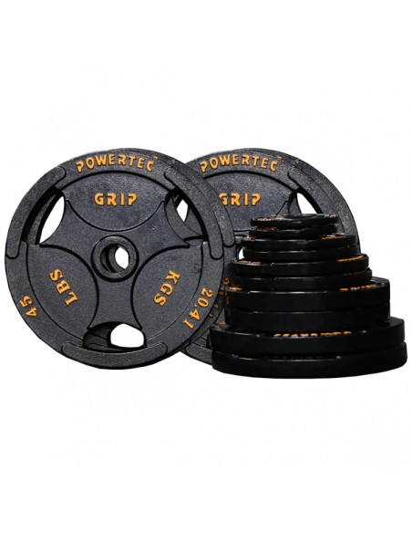 Discos Olimpicos Olympic Plate Super 345lbs Set Powertec