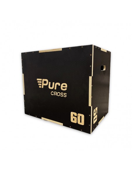 Cajón Salto Pliométrico Pure Cross Madera CROSS051 Negro