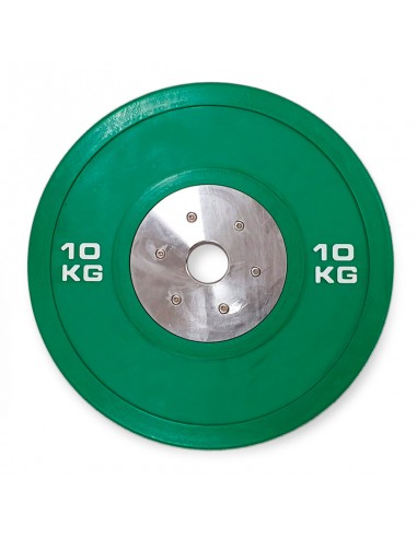 Disco Bumper Json Fitness Competición 10kg Verde