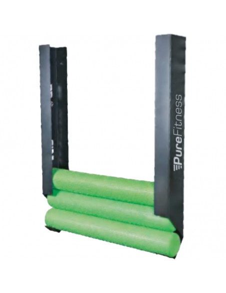 Soporte Rodillos Foam Pure Fitness PURE7716 Capacidad para 10 unidades. 150 x 102